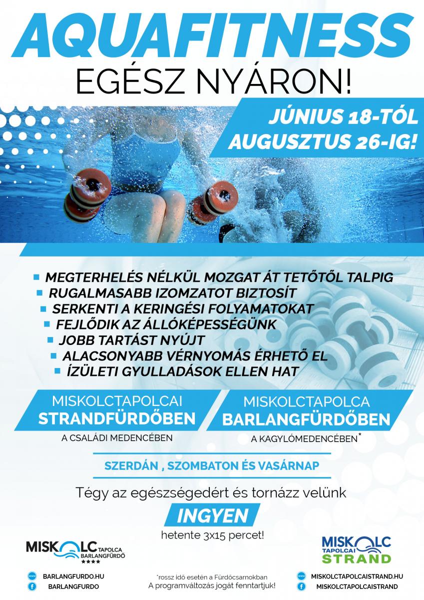 Aquafitness egész nyáron!