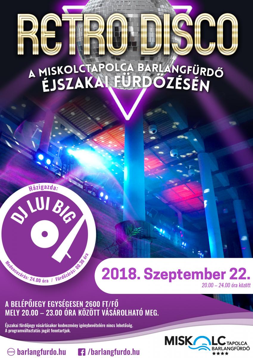 Retro Disco a Miskolctapolca Barlangfürdő éjszakai fürdőzésén!