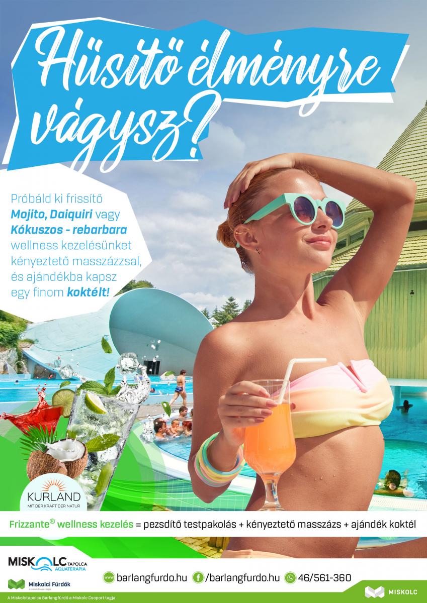 Frizzante wellness kezelés az Aquaterápián