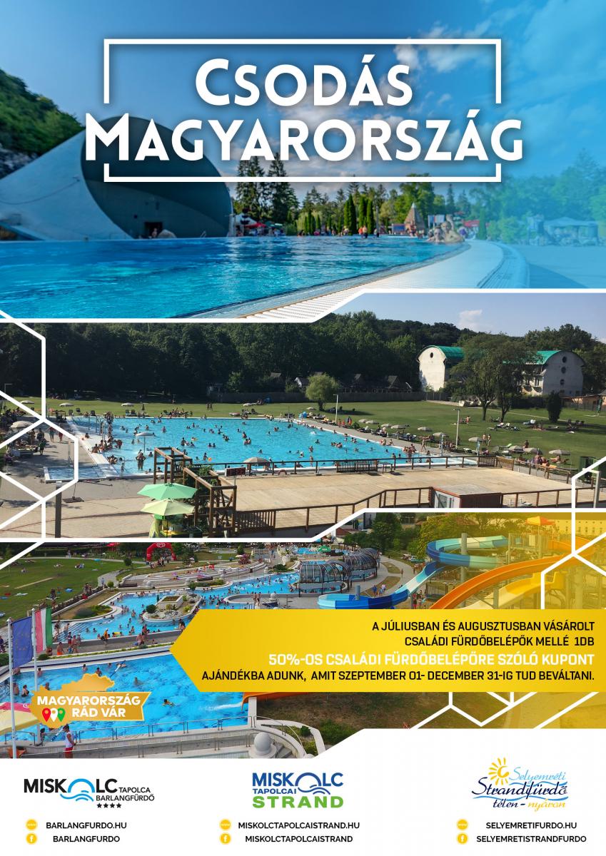 Csodás Magyarország akció a Miskolci Fürdőkben